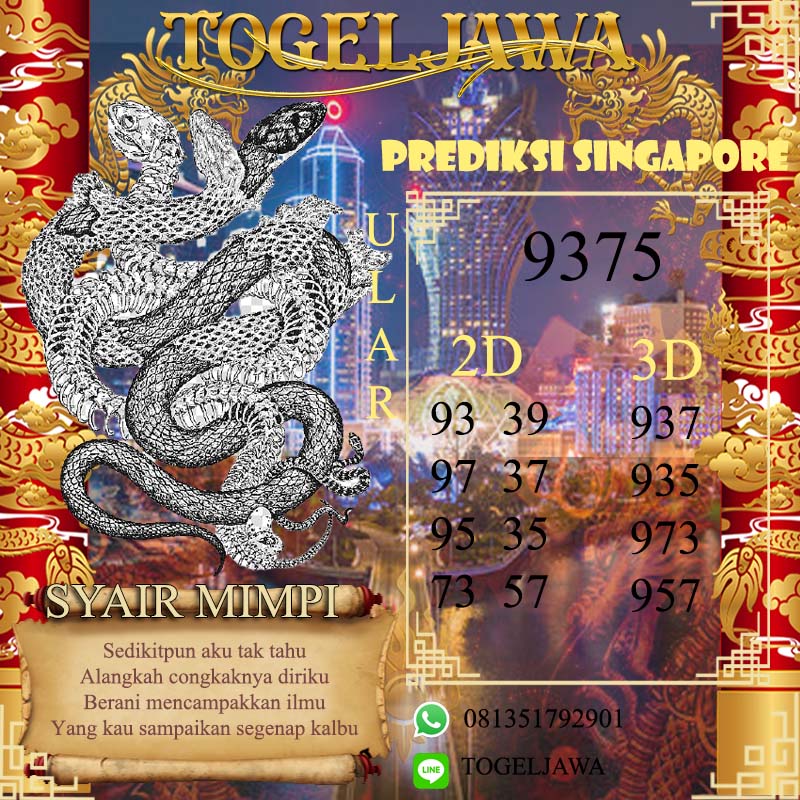 PREDIKSI JITU SINGAPORE (SGP) 13 Mei 2021